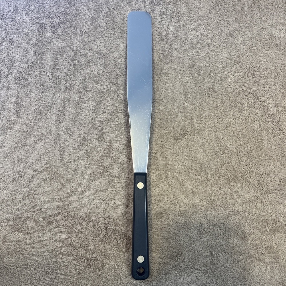 Vintage Flint‎ Vanadium Stainless Icing Spreader Spatula Black Handle ECKO USA